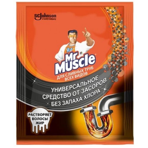 Мистер Мускул гранулы д/сливных труб 4*70г порошок
